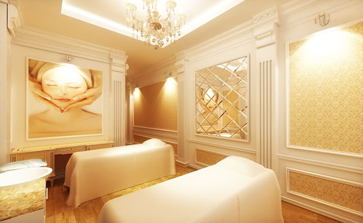 Không gian đẹp trong thiết kế nội thất dành cho spa