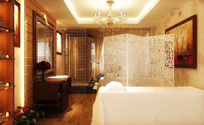 Không gian đẹp trong thiết kế nội thất dành cho spa