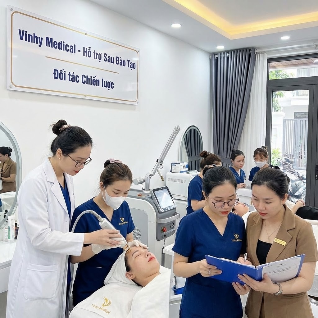 hinh-anh-vinhy-medical-ho-tro-tham-my-vien-cua-khach-hang-sau-dao-tao